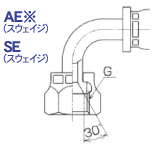 管用平行ねじユニオンベンド継手